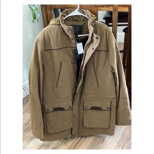 New Jos. A. Bank men’s jacket with tags attached.